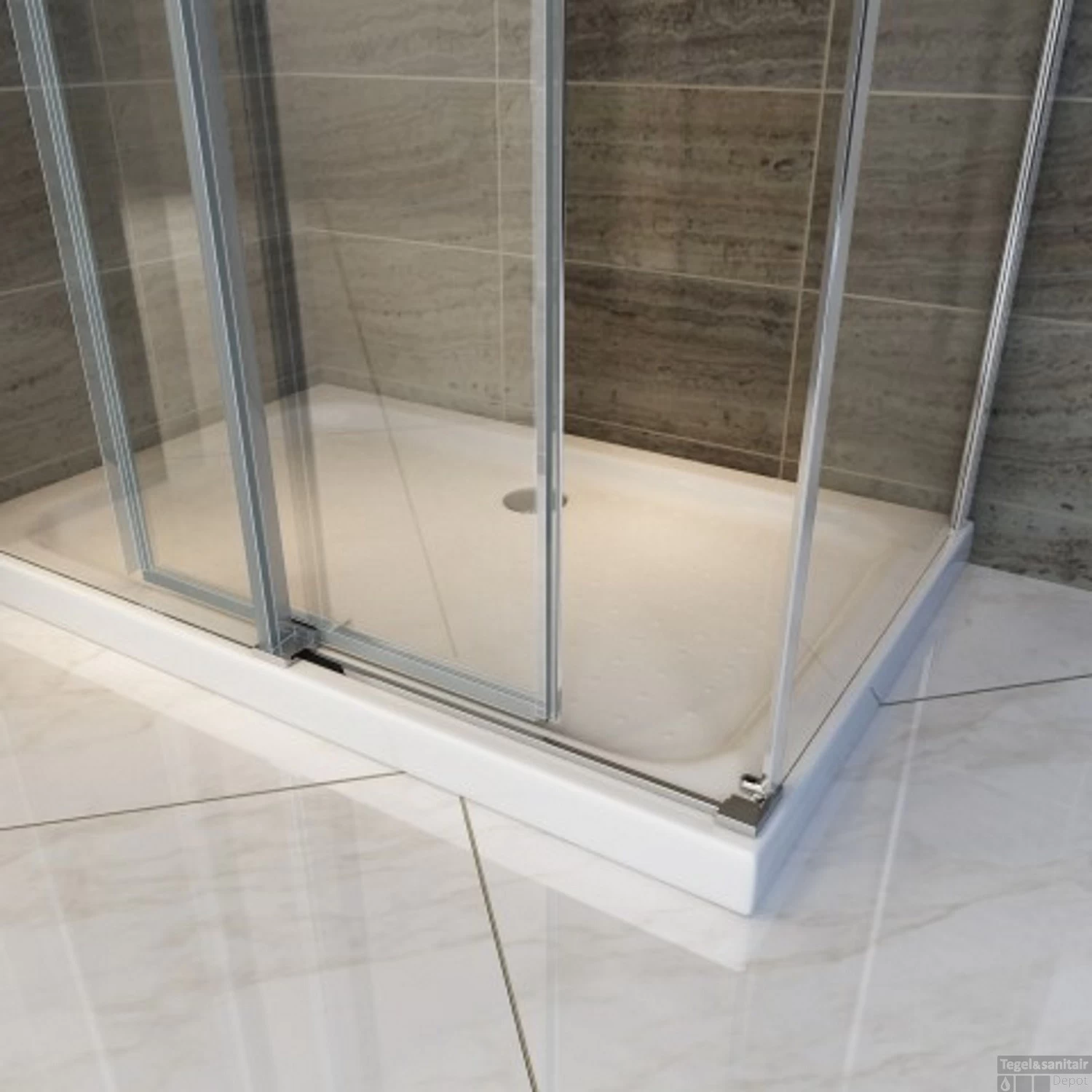 Douchecabine Boss & Wessing Slide 140x90x195 Cm 8 Mm Nano Coating - Afbeelding 2