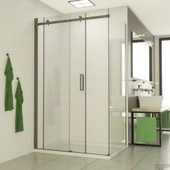 Douchecabine Boss & Wessing Supreme 110x100 Cm Nano Coating RVS Profiel