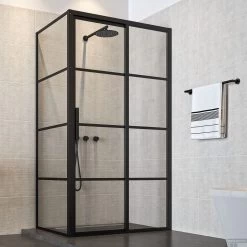 Douchecabine Sealskin Soho 120x90 Cm Met Schuifdeur Rechts Hoekcabine 8 Mm Helderglas