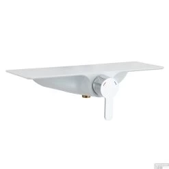 Douchemengkraan Schutte Waterway Met Planchet Chroom Wit