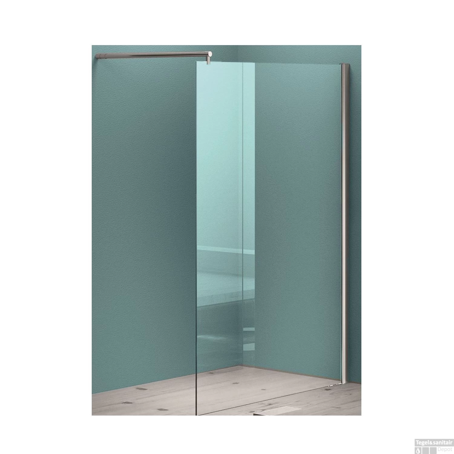 ACTIE Wiesbaden Douchewand 8mm 100X200cm | Nano Coating | Helder | Inloopdouche - Afbeelding 7