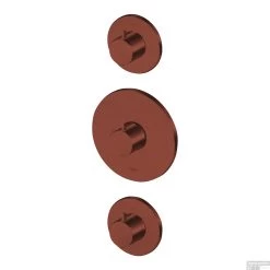 Inbouw Thermostaat Lagoo Garda Met 2 Stopkranen Geborsteld Koper