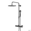 Thermostatische Regendoucheset Lagoo Garda Met Handdouche Rond Gunmetal