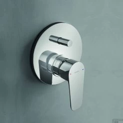 Inbouw Douchemengkraan Hotbath Gringo 1-hendel Automatische Omstelinrichting Chroom