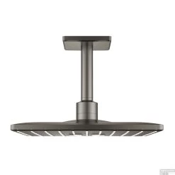 Regendoucheset Grohe Rainshower SmartActive Cube 31 Cm Met Plafondarm Hard Graphite Geborsteld