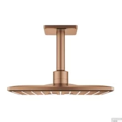 Regendoucheset Grohe Rainshower SmartActive Cube 31 Cm Met Plafondarm Warm Sunset Geborsteld