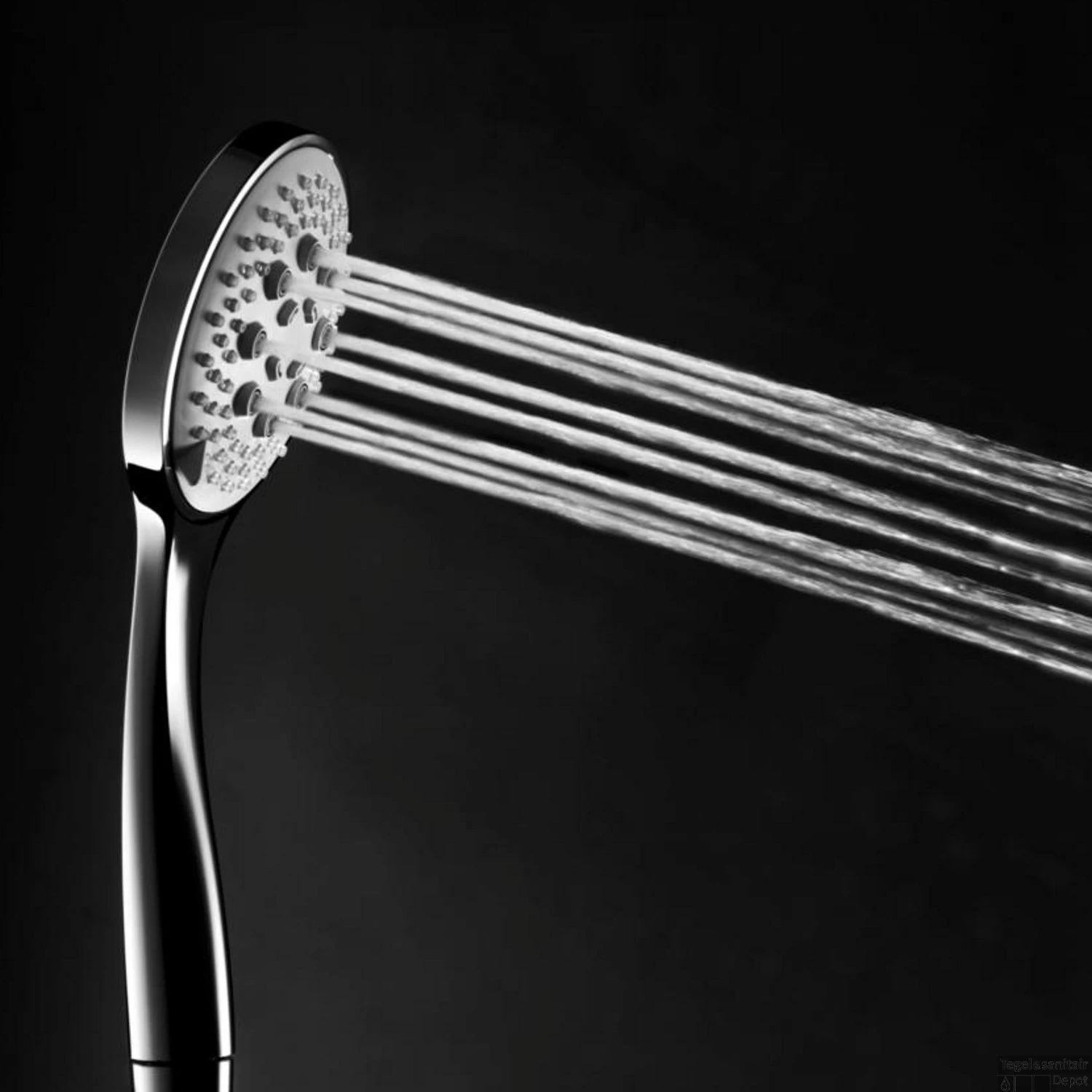 Handdouche Hotbath 3 Standen ABS Kunststof ⌀ 10 Cm Chroom OUTLET - Afbeelding 4