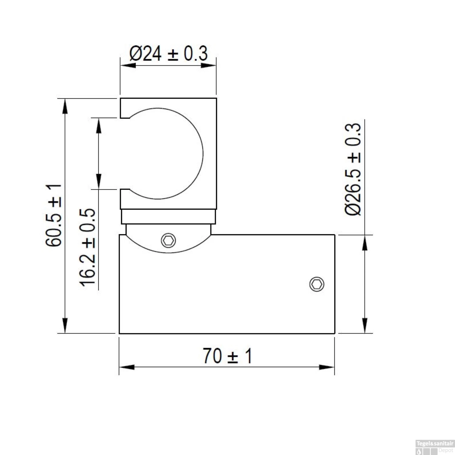 Handdouchehouder Brauer ColdStart Black Edition Mat Zwart Messing - Afbeelding 2