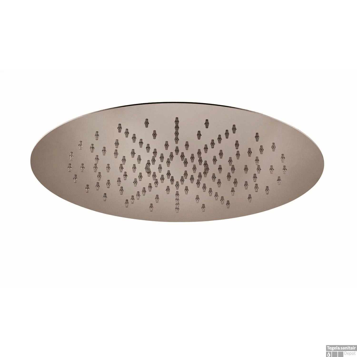 Hoofddouche Belleza Bagno ClipOn Inbouw Regendouche Rond 34 Cm Mat Nikkel