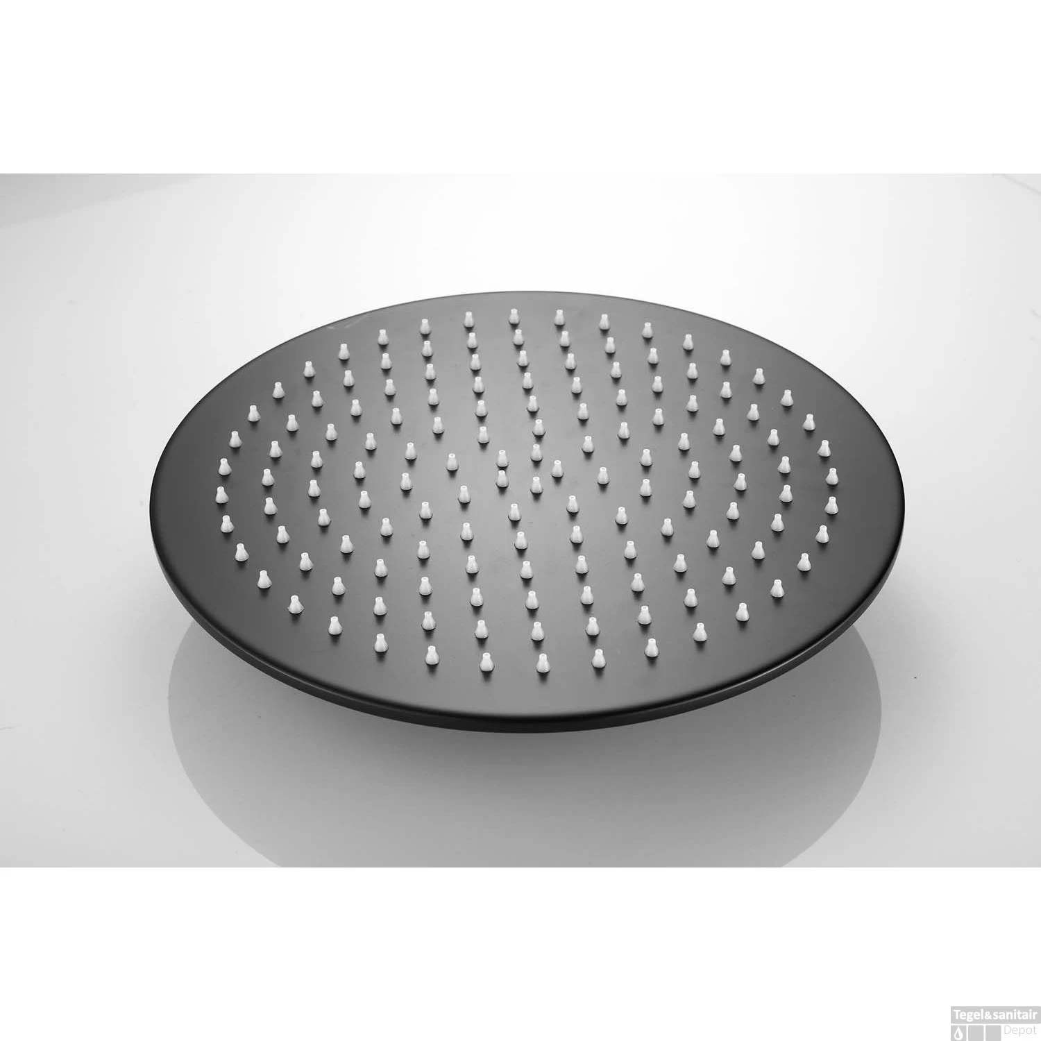 Hoofddouche Boss & Wessing Vision Rond 30 Cm Mat Zwart