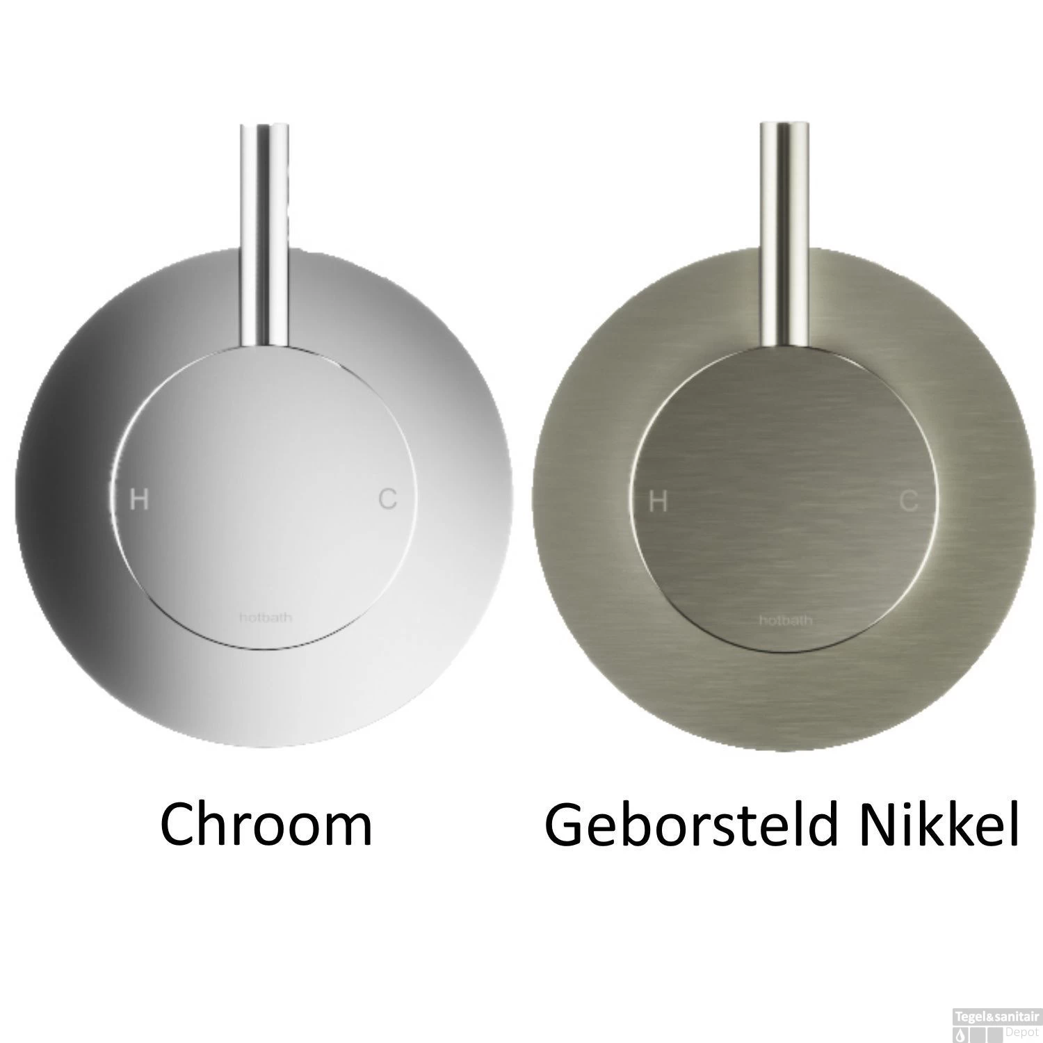 Complete Regendouche Hotbath Get Together IBS2R Inbouwset Met 2 Stopkranen Rond - Afbeelding 3