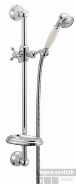 Huber Croisette Glijstangcombinatie Chroom-Goud 6207HCA