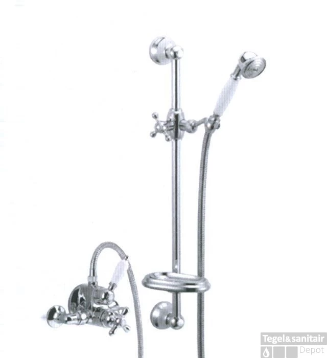 Huber Croisette Thermostatische Doucheset Chroom/Goud 190RCS01HCA - Afbeelding 2