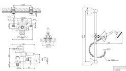 Huber Victorian Thermostatische Doucheset Brons 190RVT01HBA