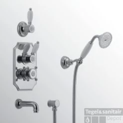 Huber Victorian Thermostatische Inbouw Doucheset Brons 915.VT01H.BA
