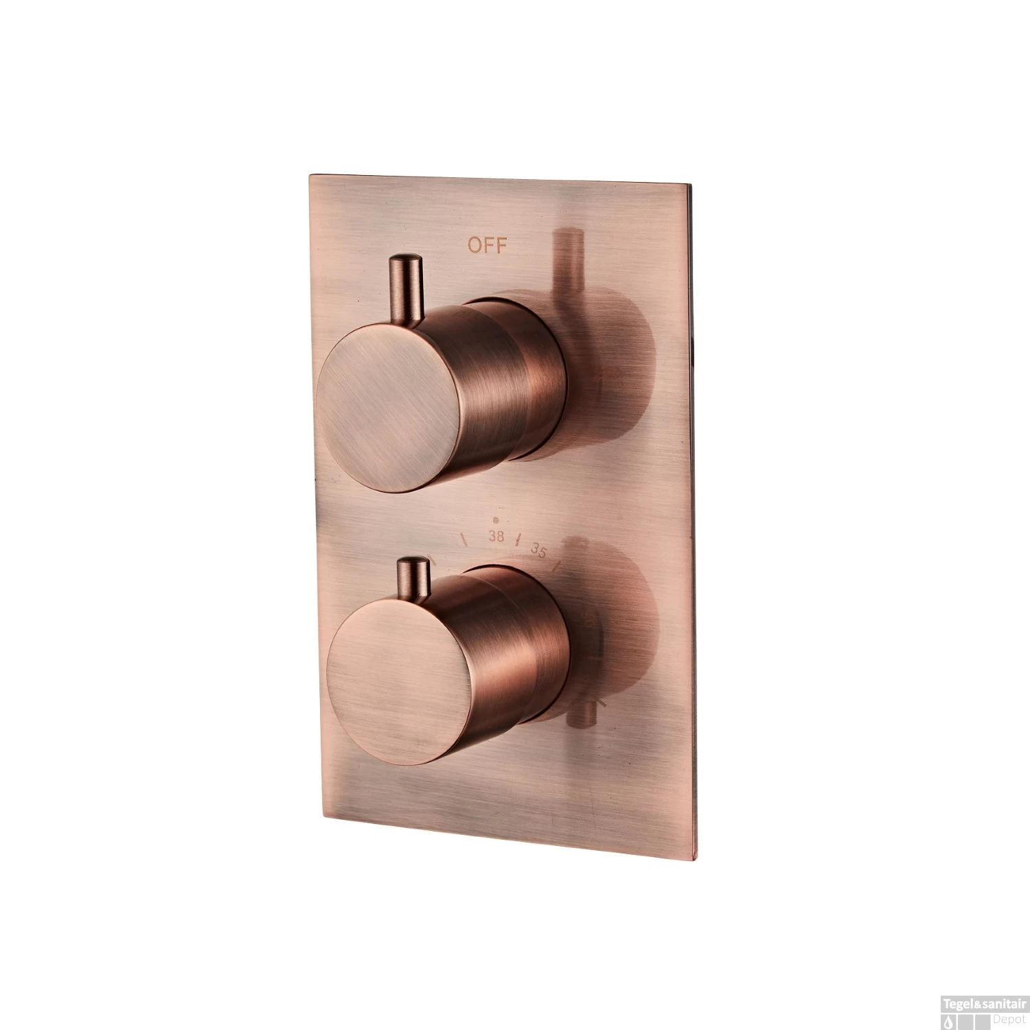 Inbouw Regendouche Set Boss & Wessing Copper Pro Met Plafonduitloop En 20 Cm Hoofddouche - Afbeelding 2