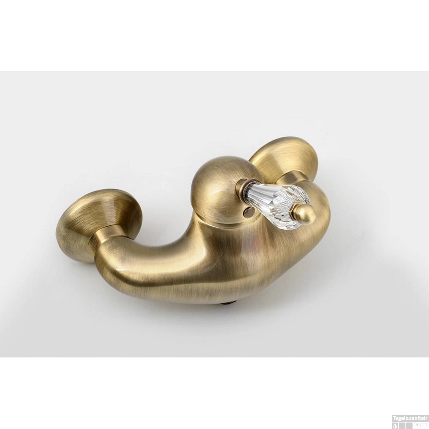 Opbouw Douchekraan Sapho Kirké Mengkraan Retro Kristal 1-hendel Brons - Afbeelding 2