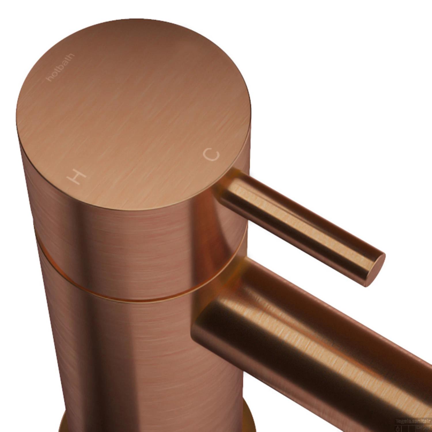 Handdouche Hotbath Cobber Staafmodel 1/2" Geborsteld Koper - Afbeelding 2