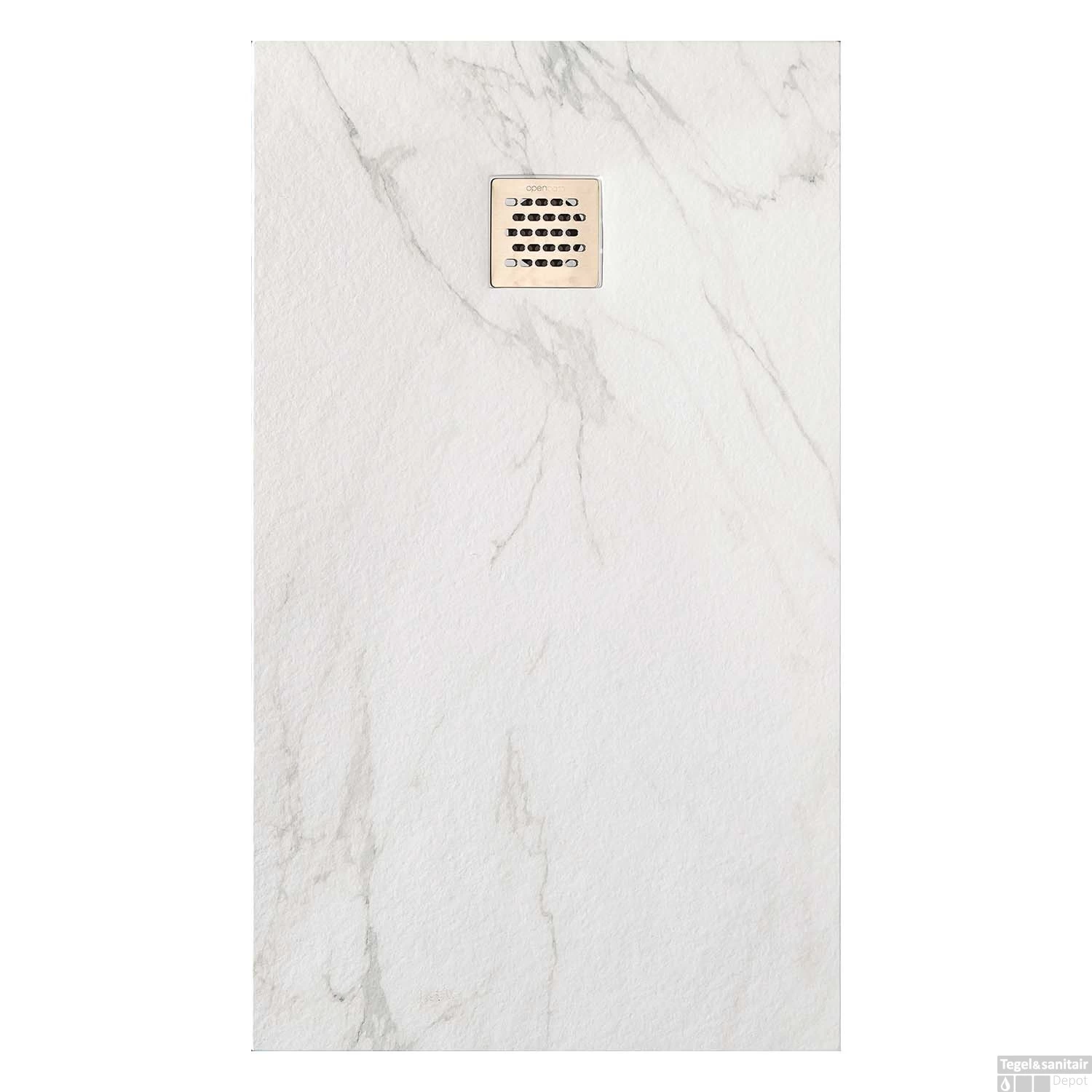 Douchebak Composiet Marmerlook Ardesia (In Meerdere Maten Beschikbaar)