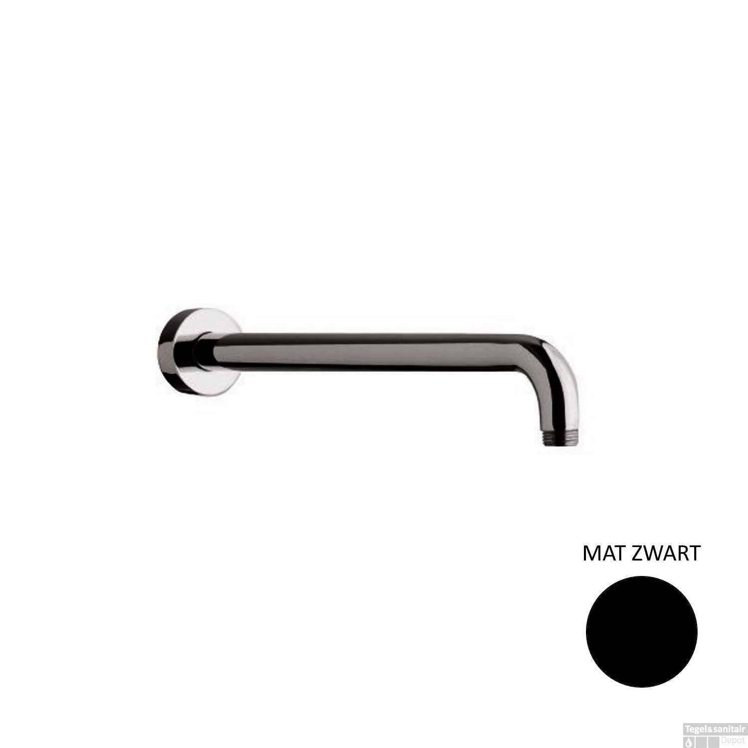 Muuruitloop Sanimex Giulini 35 Cm Rond Mat Zwart