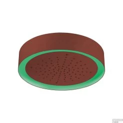 Hoofddouche Light Ring Lagoo Nesso Multi Color LED Met Afstandsbediening 20 Cm RVS Geborsteld Koper