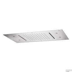 Hoofddouche Showerlicious Lagoo Nesso Met 2 Cascades En Nevel Functie 70 X 40 Cm RVS Chroom