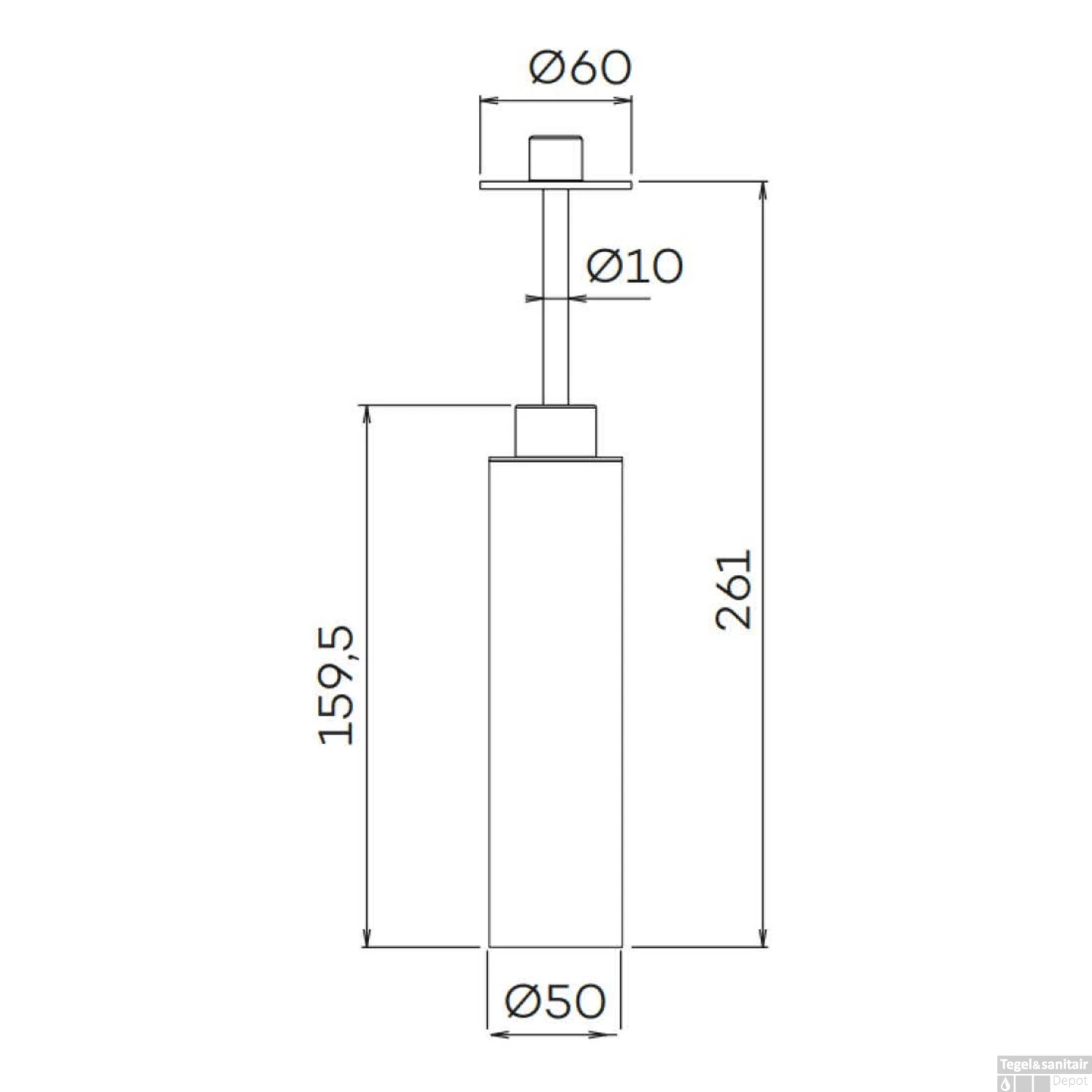 Hoofddouche Evening Breeze Lagoo Nesso 5 X 15 Cm RVS Chroom - Afbeelding 2