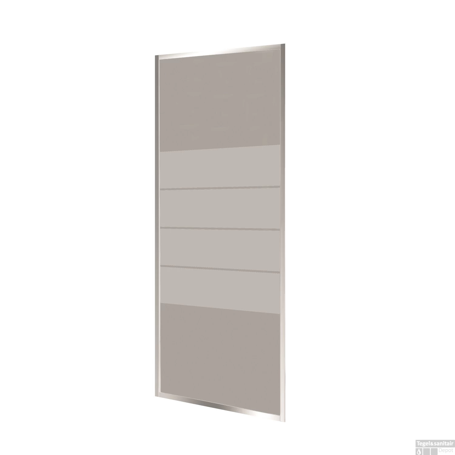 Nisdeur VM Go Avis 90x185cm 4mm Veiligheidsglas Met Stroken Chroom