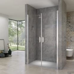 Pendeldeuren Van Rijn ST02 Saloondeur 120x200 Cm 6 Mm Chroom