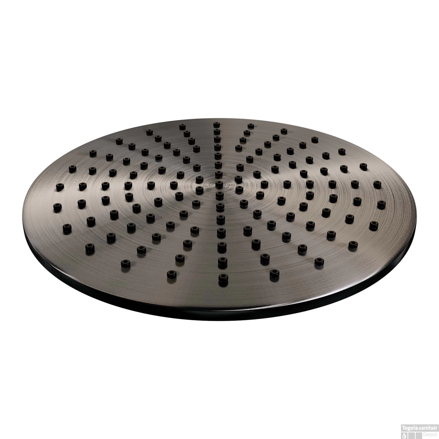 Regendouche Kop Brauer Gunmetal Edition 30 Cm Geborsteld Gunmetal