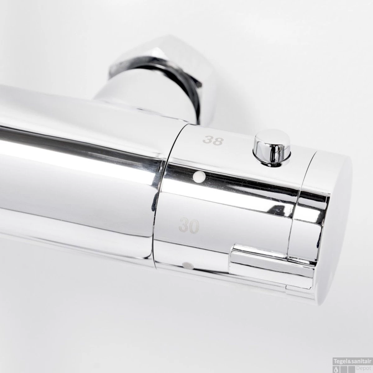 Regendoucheset Opbouw Aqualux Mono 140 Cm Met Thermostaatkraan Chroom - Afbeelding 8