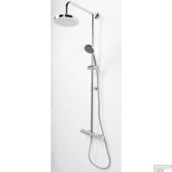 Regendoucheset Opbouw Aqualux Mono 140 Cm Met Thermostaatkraan Chroom