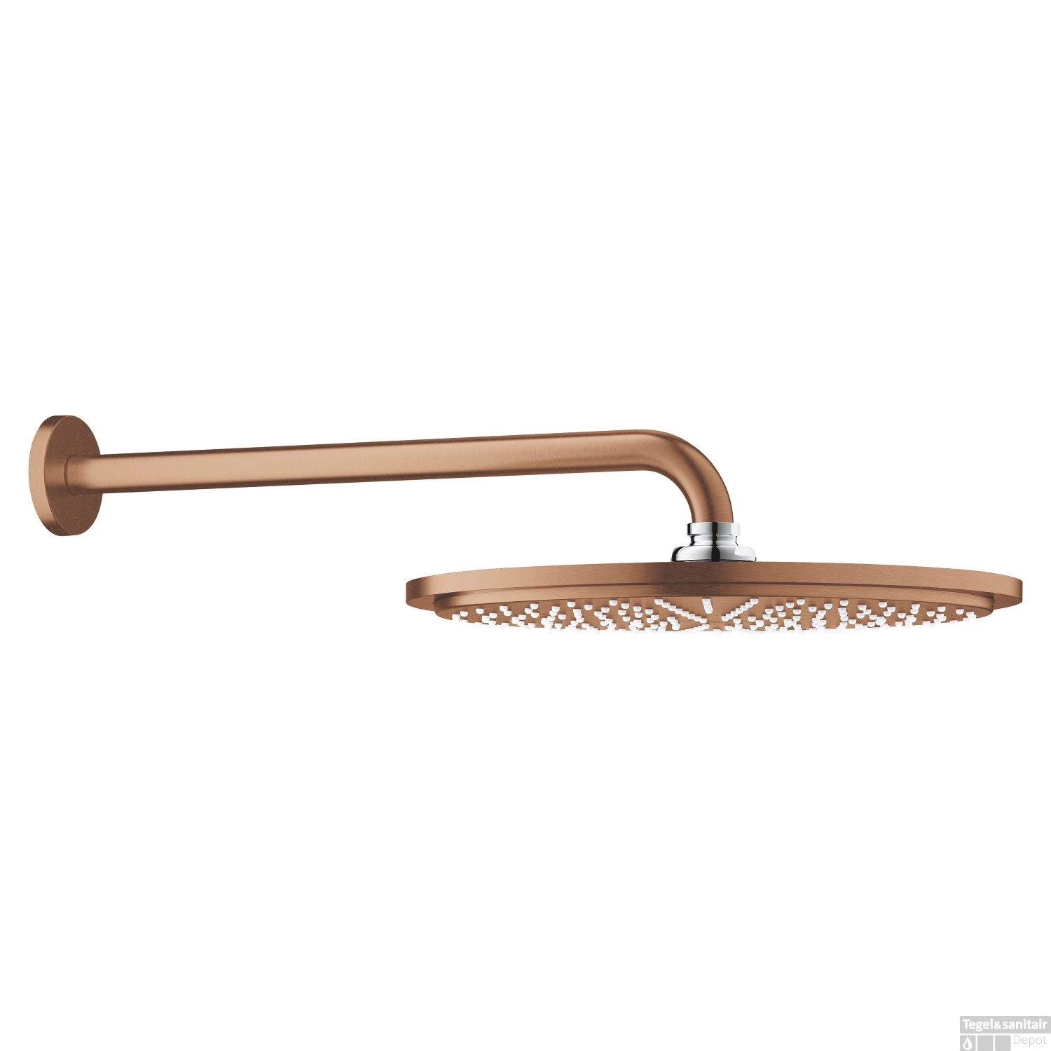 Regendoucheset Grohe Rainshower Cosmopolitan Metal 31 Cm Met Wandarm Warm Sunset Geborsteld