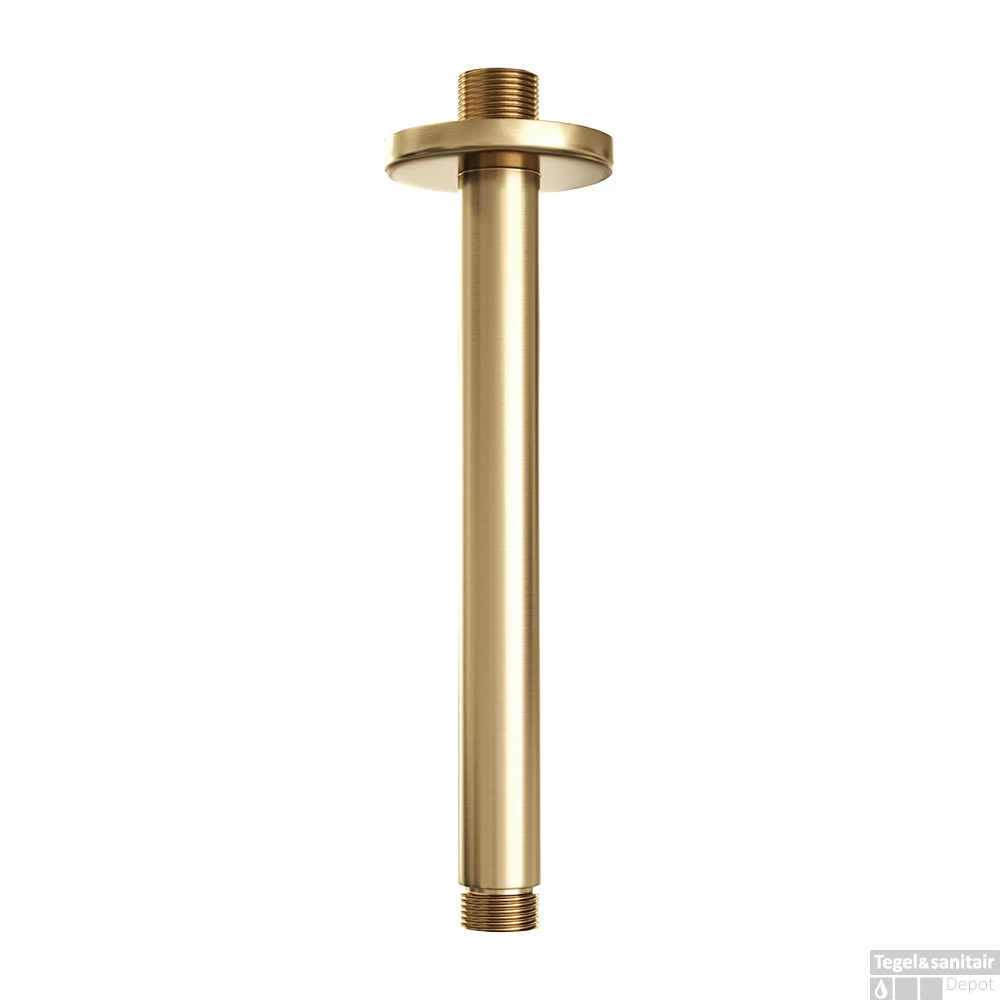 Regendoucheset Inbouw Brauer Gold Edition Thermostatisch 20cm Met 3-Weg Omstelling, Plafondarm En 3-Standen Handdouche Geborsteld Goud - Afbeelding 7