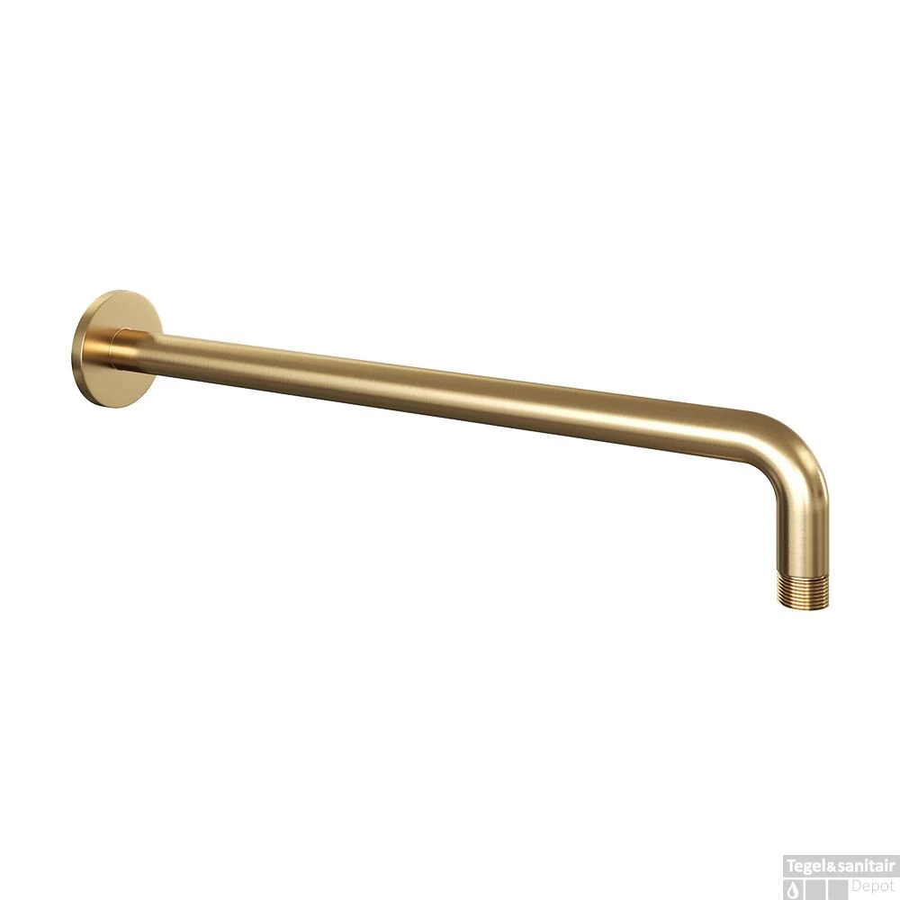 Regendoucheset Inbouw Brauer Gold Edition Thermostatisch 20cm Met Gebogen Wandarm, Glijstang En Handdouche 3-Standen Losse Stopkranen Geborsteld Goud - Afbeelding 6