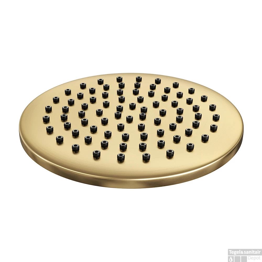 Regendoucheset Inbouw Brauer Gold Edition Thermostatisch 20cm Met Gebogen Wandarm, Glijstang En Handdouche 3-Standen Losse Stopkranen Geborsteld Goud - Afbeelding 3