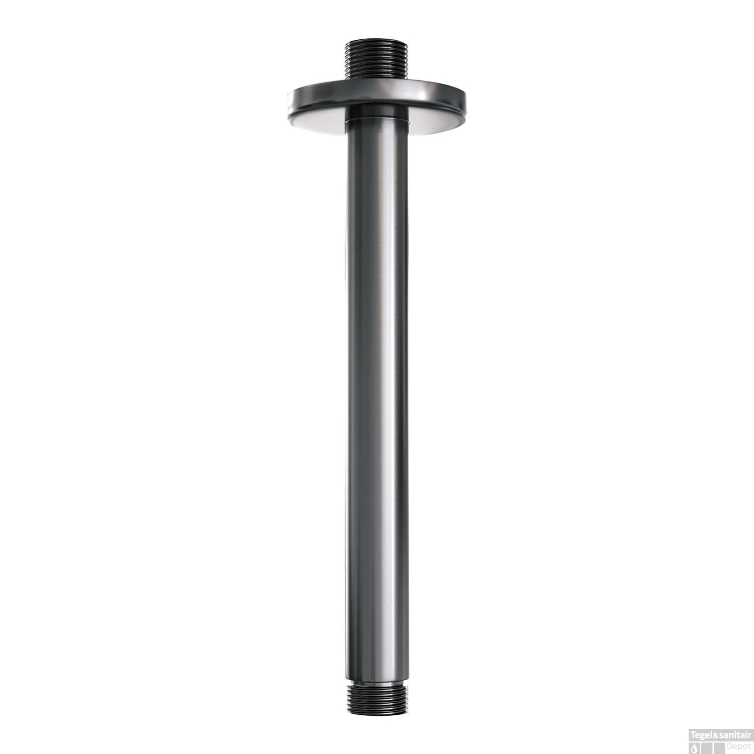 Regendoucheset Inbouw Brauer Gunmetal Edition Thermostatisch 30cm Met Plafondarm En Handdouche 3-Standen Losse Stopkranen Geborsteld Gunmetal - Afbeelding 7