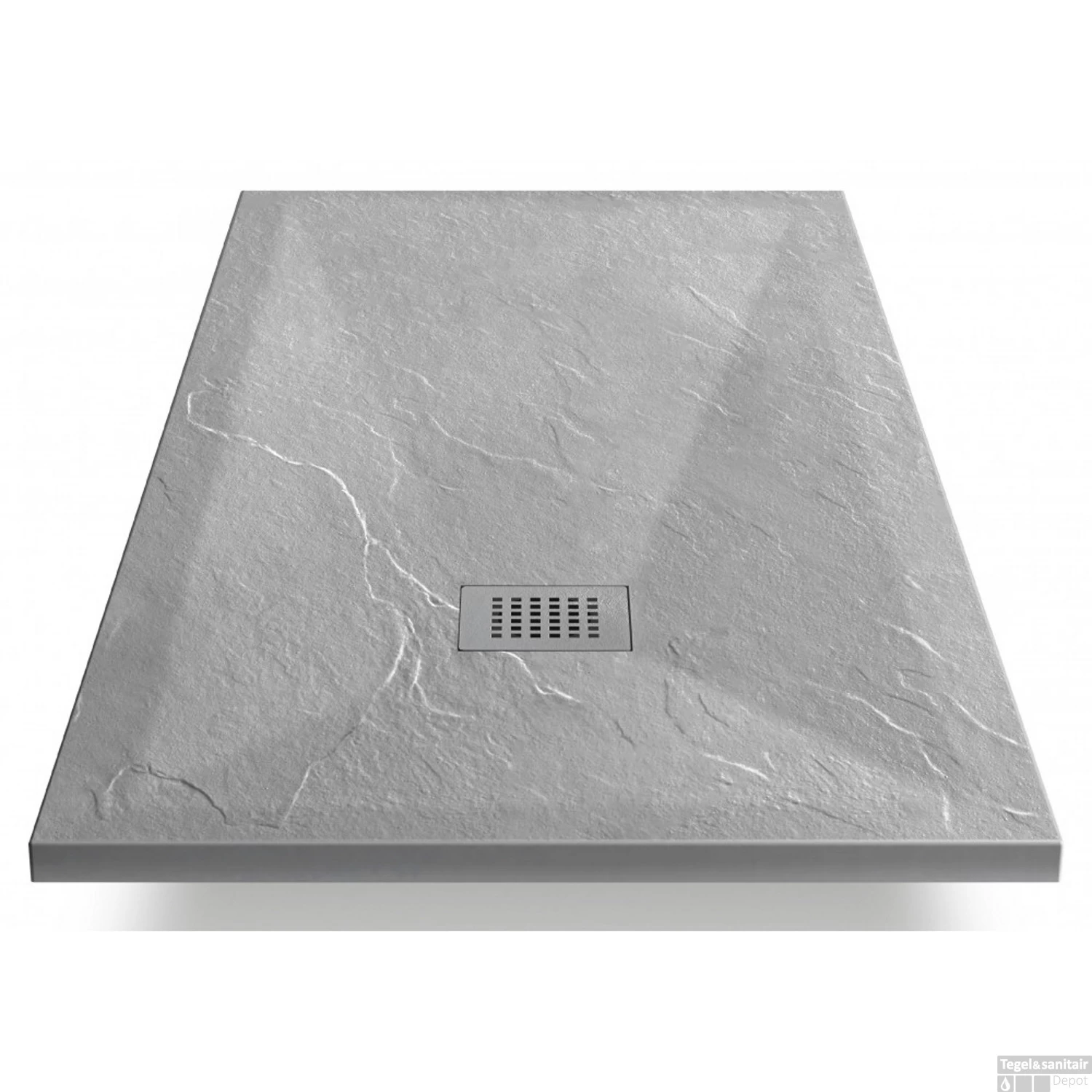 Douchetub Sanimar Sanistone 120 X 90 Cm Cement Grijs - Afbeelding 3