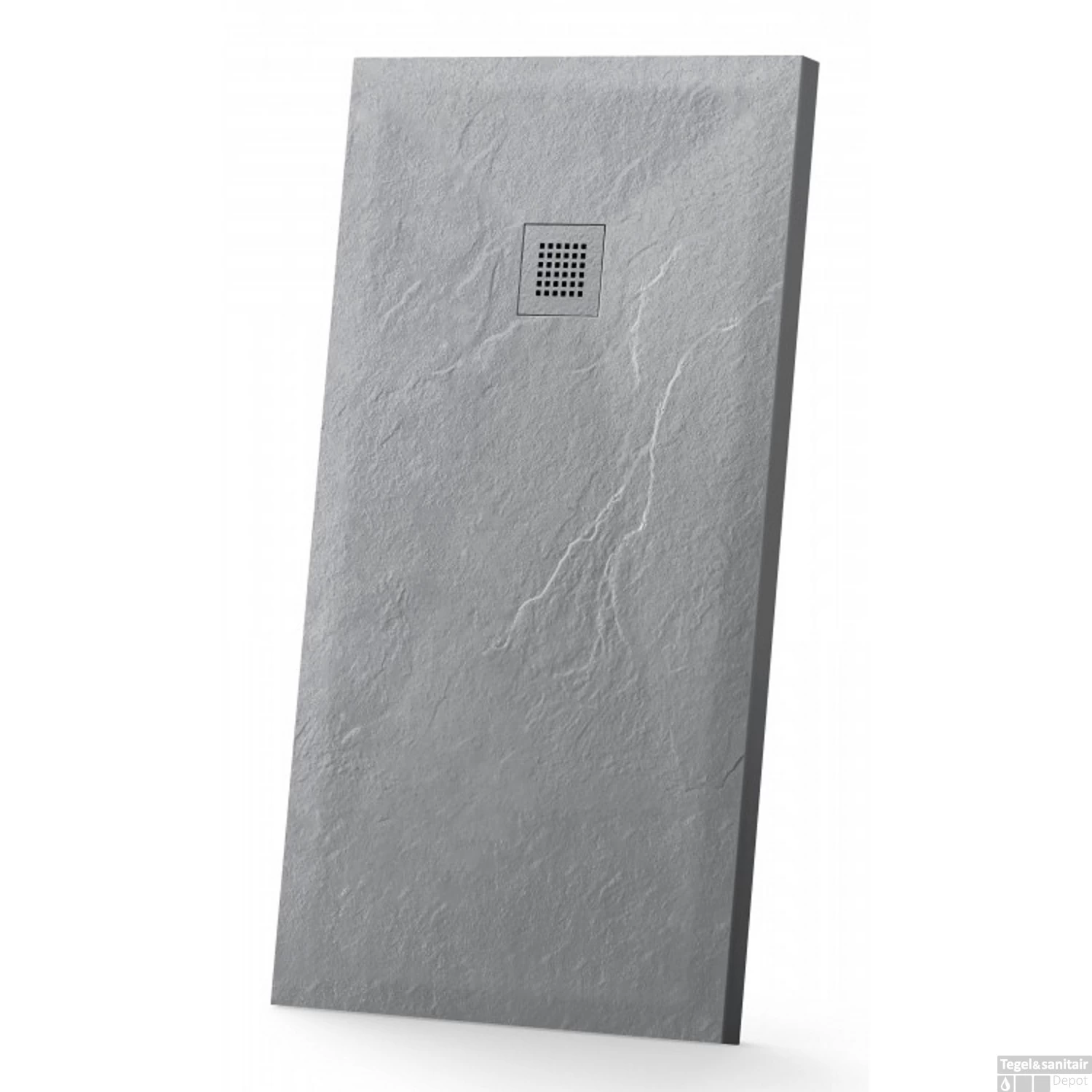 Douchetub Sanimar Sanistone 120 X 90 Cm Cement Grijs - Afbeelding 2