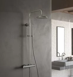 Hotbath Archie Complete Douche Opbouwset Archie Met Opbouw Thermostaat, Hoofd En Handdouche Rvs 316 SDS30IX OUTLET