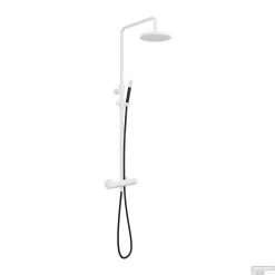 Doucheset Hotbath Cobber Met Ronde Handdouche Mat Wit