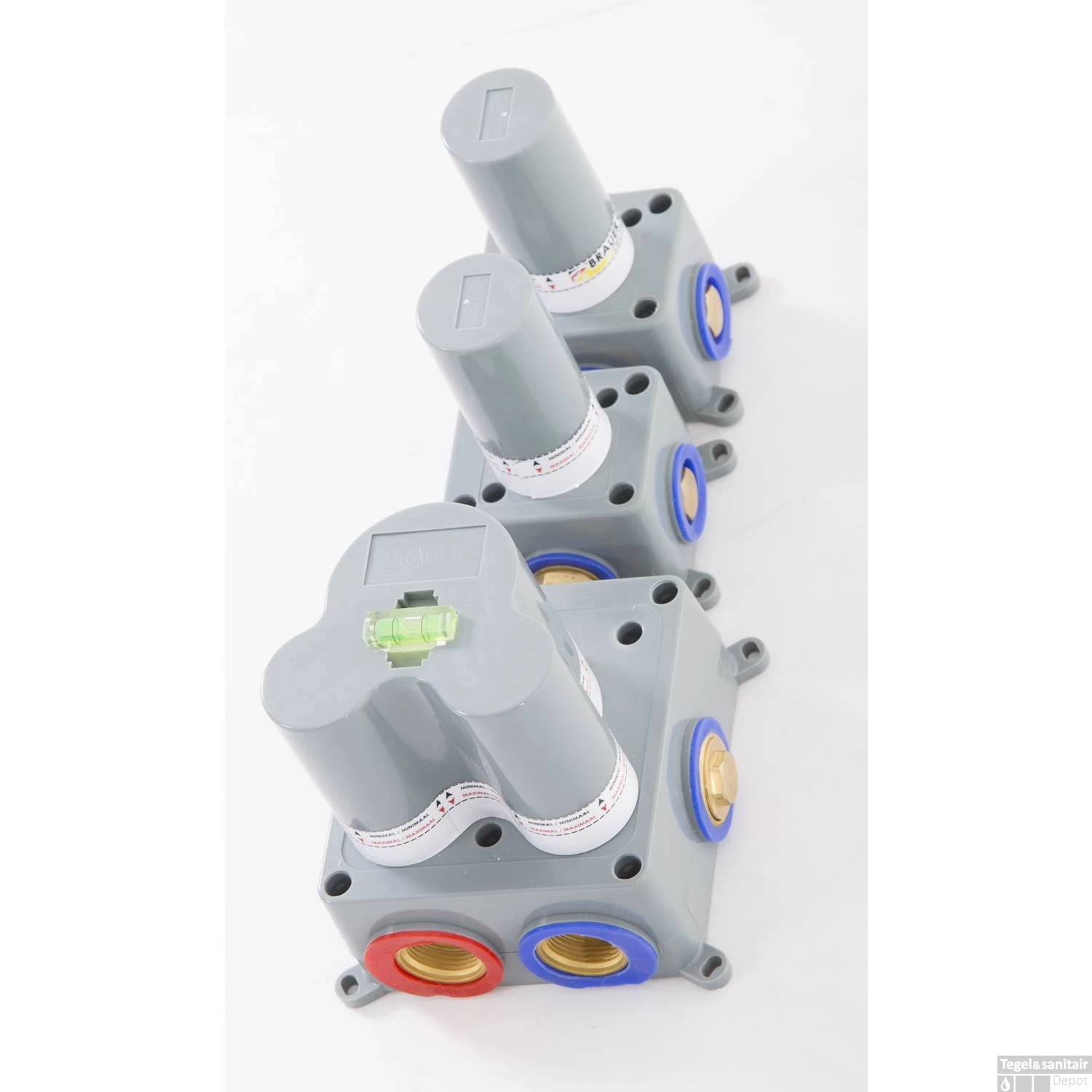 Thermostatisch Inbouwdoucheset Brauer Chrome 30cm Hoofddouche Wandarm Staafhanddouche Op Glijstang Chroom - Afbeelding 3