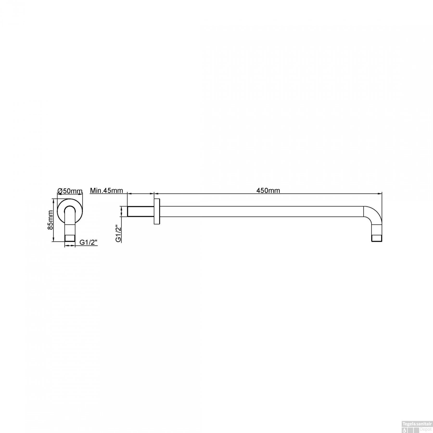 Thermostatisch Inbouwdoucheset BWS Muuruitloop Rond 30 Cm Geborsteld Koper - Afbeelding 5