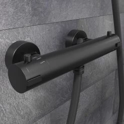 Thermostatische Douchekraan Schutte London HOH 15 Cm Mat Zwart