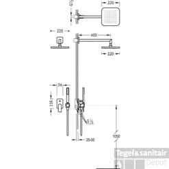 Loft Tres Inbouw Doucheset 20018002